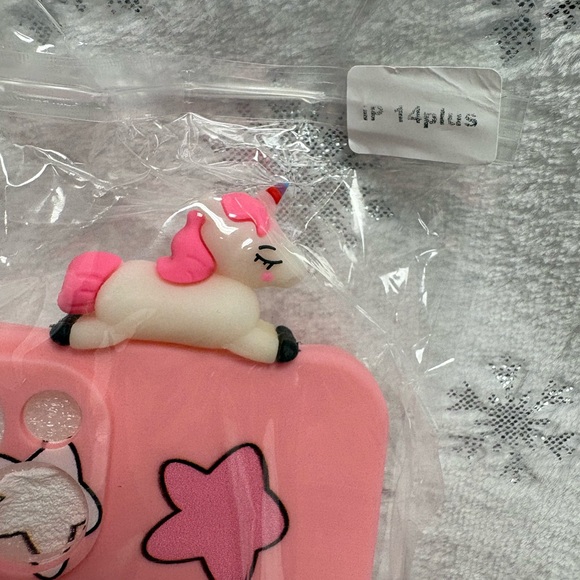 Pink Unicorn IPhone 14 Plus Case - Picture 2 of 4